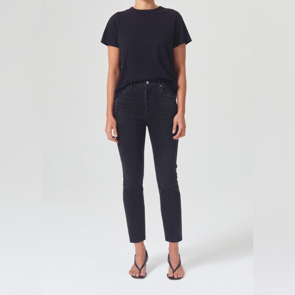 Aritzia Agolde Riley Jean Black Grey 26